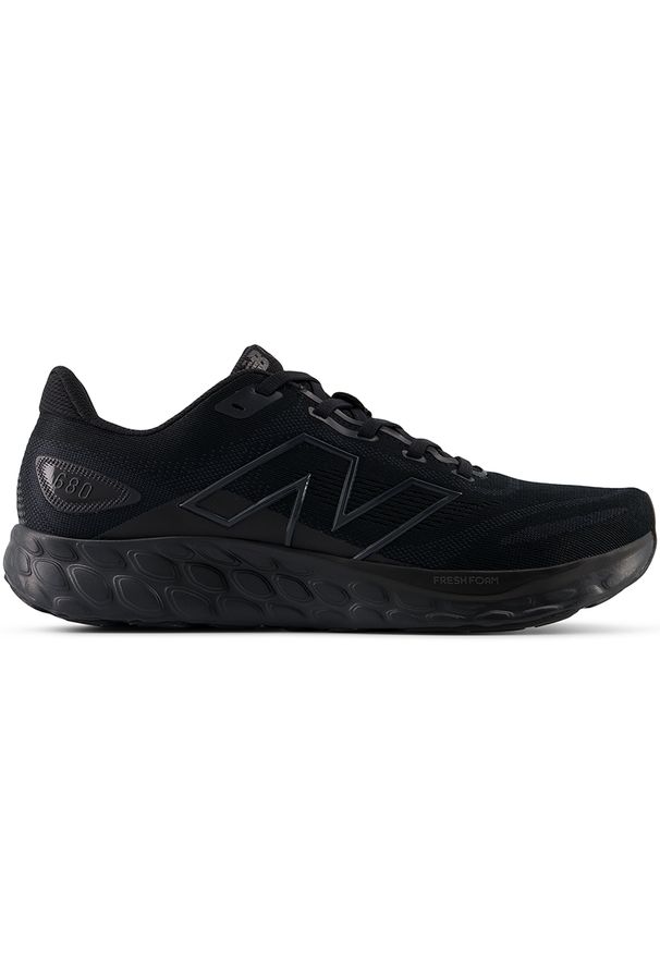 Buty męskie New Balance Fresh Foam 680 v8 M680CK8 – czarne. Kolor: czarny. Materiał: guma, syntetyk, materiał. Szerokość cholewki: normalna. Sport: fitness