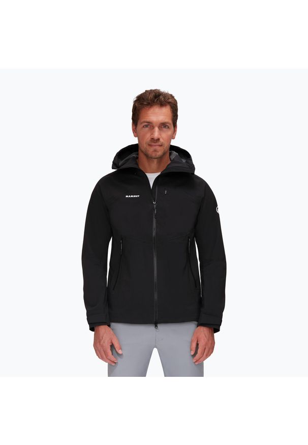 Kurtka przeciwdeszczowa męska Mammut Alto Guide HS Hooded. Kolor: czarny