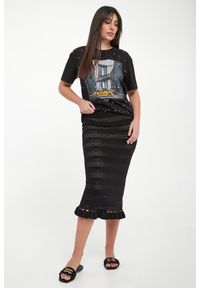 Twinset Milano - T-shirt damski z nadrukiem TWINSET ACTITUDE. Wzór: nadruk #5