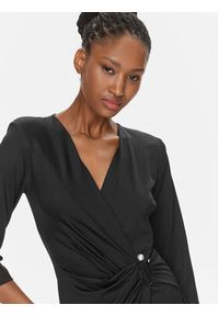 Rinascimento Sukienka wieczorowa CFC0019273002 Czarny Regular Fit. Kolor: czarny. Materiał: syntetyk. Styl: wizytowy