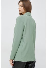 Vero Moda marynarka kolor zielony jednorzędowa gładka. Okazja: na co dzień. Kolor: zielony. Wzór: gładki. Styl: casual #2