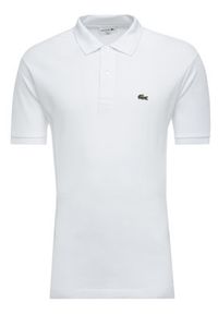 Lacoste Polo L1212 Biały Classic Fit. Typ kołnierza: polo. Kolor: biały. Materiał: bawełna #5