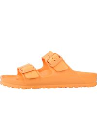Klapki damskie Birkenstock Arizona Eva. Kolor: pomarańczowy, wielokolorowy, żółty. Materiał: syntetyk, materiał