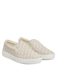 MICHAEL Michael Kors Tenisówki Keaton Slip On 43F7KTFP1B Beżowy. Zapięcie: bez zapięcia. Kolor: beżowy. Materiał: skóra #3