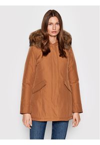 Woolrich Kurtka zimowa Arctic Raccoon CFWWOU0538FRUT0001 Brązowy Regular Fit. Kolor: brązowy. Materiał: syntetyk. Sezon: zima