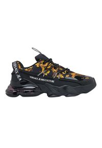 Versace Jeans Couture - VERSACE JEANS COUTURE Czarne męskie sneakersy Fondo Nomo Dis. 15. Kolor: czarny #4