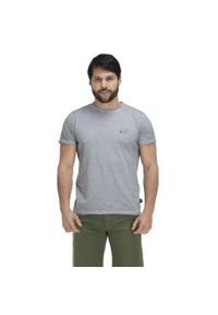 LEONE 1947 APPAREL - T-shirt męski z efektem sprania plaży. Kolor: szary. Materiał: tkanina. Sport: fitness