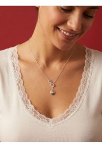 Sinsay - Naszyjnik z zawieszką - srebrny. Materiał: srebrne. Kolor: srebrny #1