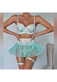 Intica - Komplet bielizny z delikatnymi zdobieniami na każdą okazję Idalina. Kolor: wielokolorowy. Materiał: materiał. Wzór: aplikacja #11