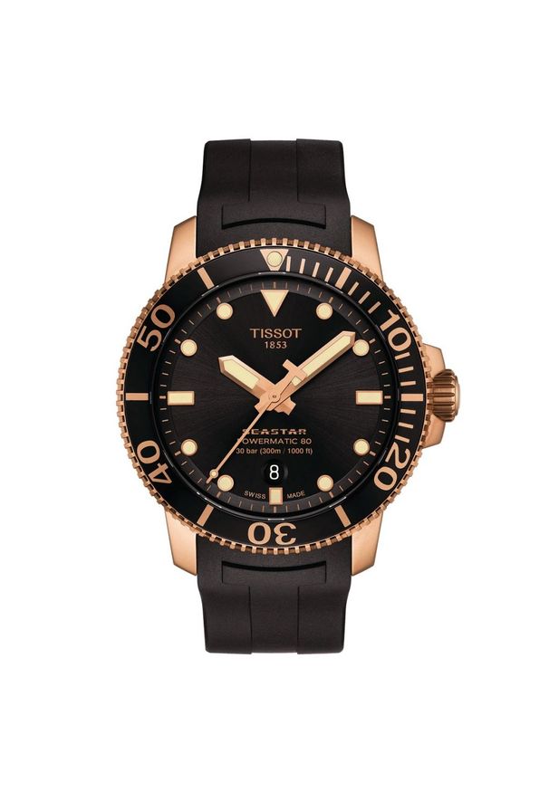 TISSOT PROMOCJA Seastar 1000 Powermatic 80 T120.407.37.051.01. Materiał: koronka. Styl: sportowy