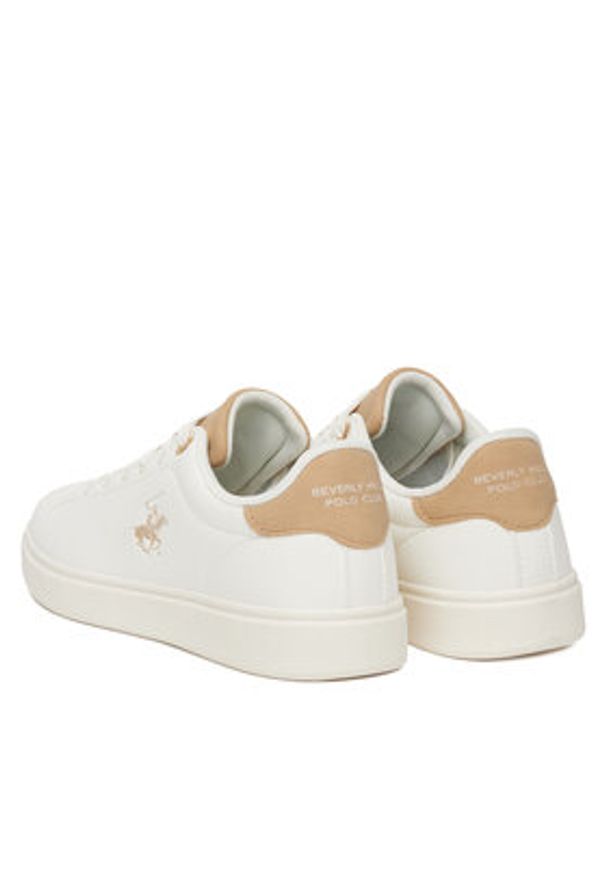 Beverly Hills Polo Club Sneakersy VSS25003W Biały. Kolor: biały. Materiał: skóra