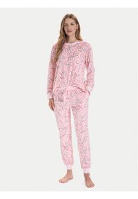 Kate Spade Piżama KSI92767F Różowy Regular Fit. Kolor: różowy. Materiał: syntetyk