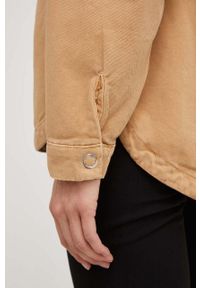 Answear Lab kurtka jeansowa damska kolor brązowy przejściowa. Kolor: brązowy. Materiał: jeans. Styl: wakacyjny #2