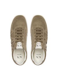 Armani Exchange Sneakersy XM002616 AF19687 Z7016 Khaki. Kolor: brązowy. Materiał: skóra, zamsz #6