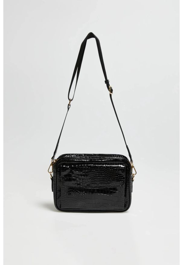 MOODO - Torebka na ramię czarna. Kolor: czarny. Rodzaj torebki: na ramię