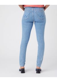 Wrangler - WRANGLER HIGH RISE SKINNY DAMSKIE SPODNIE JEANSOWE CALI BLUE W27HXR414 112145963