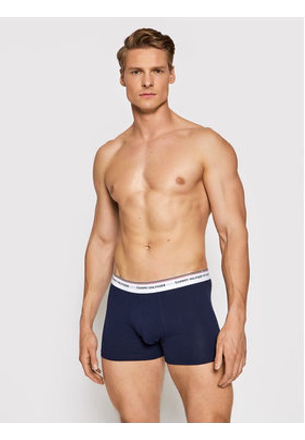TOMMY HILFIGER - Tommy Hilfiger Komplet 3 par bokserek 3P Trunk 1U87903842 Granatowy. Kolor: niebieski. Materiał: bawełna
