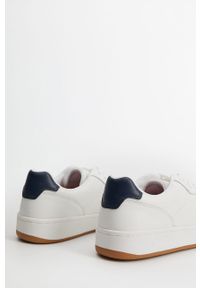 Mango Man - Buty Fasano. Nosek buta: okrągły. Zapięcie: sznurówki. Kolor: biały. Materiał: syntetyk, materiał, skóra ekologiczna, guma. Szerokość cholewki: normalna #3