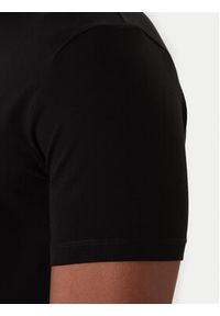 Karl Lagerfeld - KARL LAGERFELD T-Shirt 755040 561221 Czarny Regular Fit. Typ kołnierza: dekolt w karo. Kolor: czarny. Materiał: bawełna #4