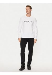 Jack & Jones - Jack&Jones Longsleeve Vesterbro 12266419 Biały Relaxed Fit. Kolor: biały. Materiał: bawełna. Długość rękawa: długi rękaw