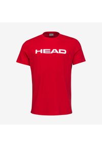 Head - Koszulka z krótkim rękawem dziecięca CLUB BASIC. Kolor: czerwony. Materiał: bawełna, jersey, materiał, poliester. Długość rękawa: krótki rękaw. Długość: krótkie