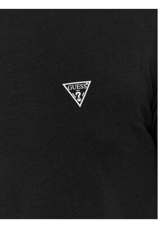 Guess T-Shirt Caleb U97M00 KCD31 Czarny Slim Fit. Kolor: czarny. Materiał: bawełna