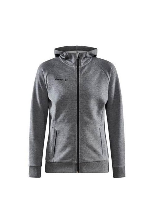 Bluza sportowa damska Craft Core Soul Full Zip. Typ kołnierza: kaptur. Kolor: szary