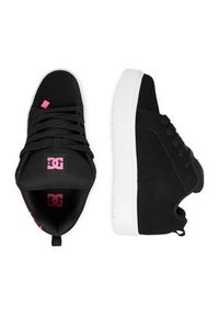 DC Sneakersy CEO-COURT GRAFFIK PLATFORM DC02422001 Czarny. Kolor: czarny. Materiał: zamsz, skóra. Obcas: na platformie #6