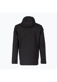 Kurtka softshell męska Jack Wolfskin Bornberg Hoody. Kolor: czarny, szary, wielokolorowy. Materiał: softshell. Sport: turystyka piesza