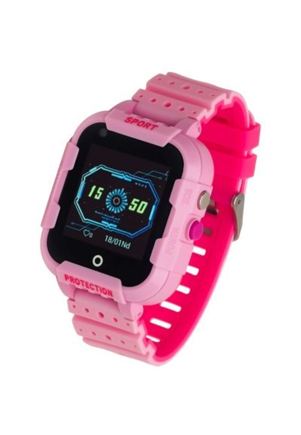 Smartwatch GARETT Kids 4G Różowy. Rodzaj zegarka: smartwatch. Kolor: różowy. Styl: klasyczny