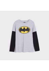 Sinsay - Koszulka Batman - Szary. Kolor: szary. Wzór: motyw z bajki #1