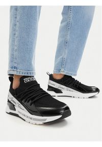 Versace Jeans Couture Sneakersy 80VA3SA8 Czarny. Kolor: czarny. Materiał: materiał #1