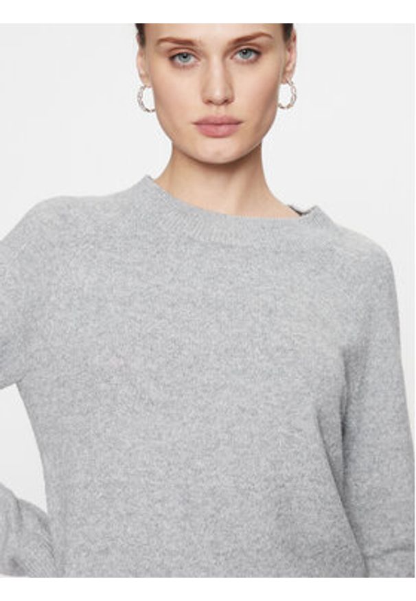 only - ONLY Sweter Rica 15204279 Szary Regular Fit. Kolor: szary. Materiał: syntetyk