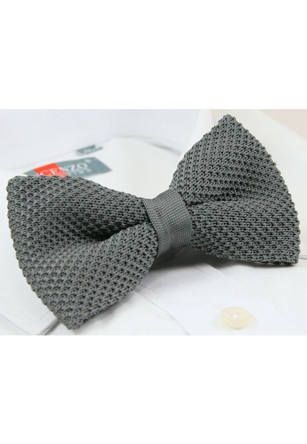 Mucha Typu Knit - Alties - Kolor Stalowy. Kolor: szary. Materiał: dziergany, tkanina. Styl: sportowy, elegancki