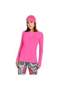 NESSI SPORTSWEAR - Koszulka z długim rękawem do biegania damska Nessi Sportswear Longsleeve Ultra. Kolor: różowy. Długość rękawa: długi rękaw. Długość: długie #1