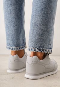 Born2be - Jasnoszare Buty Sportowe Laodosa. Okazja: na co dzień. Wysokość cholewki: przed kostkę. Kolor: szary. Materiał: materiał. Szerokość cholewki: normalna. Wzór: napisy, haft, aplikacja #5