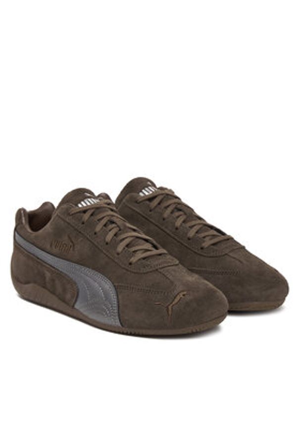 Puma Sneakersy Speedcat Lux 408198 01 Brązowy. Kolor: brązowy. Materiał: skóra, zamsz