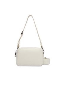 Calvin Klein Torebka Webbing Double Strap Camera Bag LV04F3165G Biały. Kolor: biały. Materiał: skórzane #3