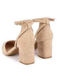 DeeZee Czółenka WSS20968-02 Beżowy. Kolor: beżowy. Materiał: skóra #5