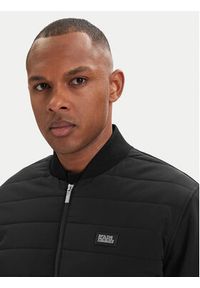 Karl Lagerfeld - KARL LAGERFELD Kurtka bomber 505061 562902 Czarny Regular Fit. Typ kołnierza: dekolt w karo. Kolor: czarny. Materiał: syntetyk #3