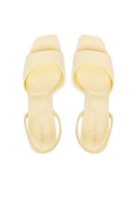 Aldo Sandały Andya 14295882 Żółty. Kolor: żółty. Materiał: skóra #6