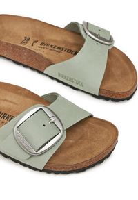 Birkenstock Klapki Madrid Big Buckle 1029293 Zielony. Kolor: zielony. Materiał: skóra