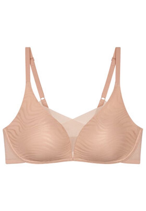 Triumph Biustonosz bezfiszbinowy Shape Smart Ellipse 10222278 Beżowy. Kolor: beżowy. Materiał: syntetyk