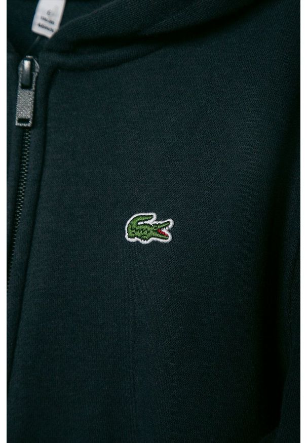 Lacoste Bluza dziecięca kolor granatowy z kapturem gładka. Okazja: na co dzień. Typ kołnierza: kaptur. Kolor: niebieski. Wzór: gładki. Styl: casual