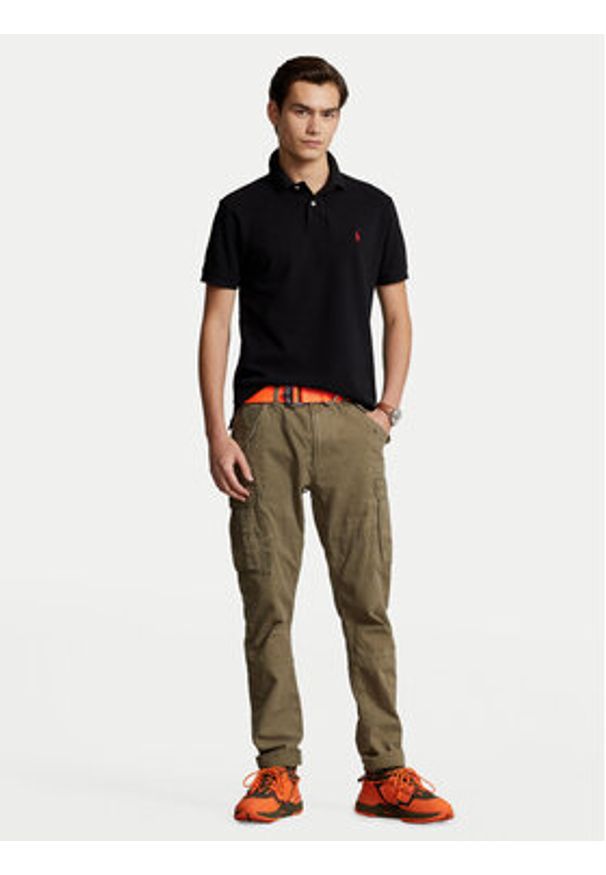Polo Ralph Lauren Polo Core Replen 710795080 Czarny Slim Fit. Typ kołnierza: polo. Kolor: czarny. Materiał: bawełna