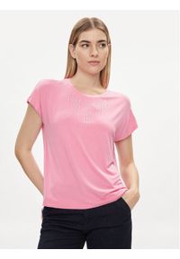 Liu Jo T-Shirt TA4194 JS360 Różowy Regular Fit. Kolor: różowy. Materiał: wiskoza