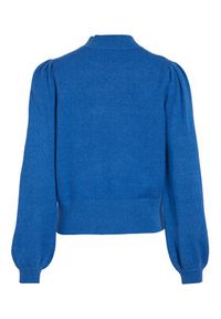 Vila Sweter Rill 14084179 Niebieski Regular Fit. Kolor: niebieski. Materiał: wiskoza #4