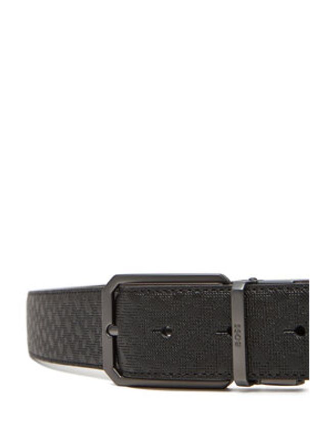 BOSS Pasek Męski Giferson 50548470 Czarny. Kolor: czarny. Materiał: skóra