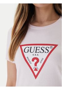Guess T-Shirt W1YI1B I3Z14 Różowy Regular Fit. Kolor: różowy. Materiał: bawełna #4