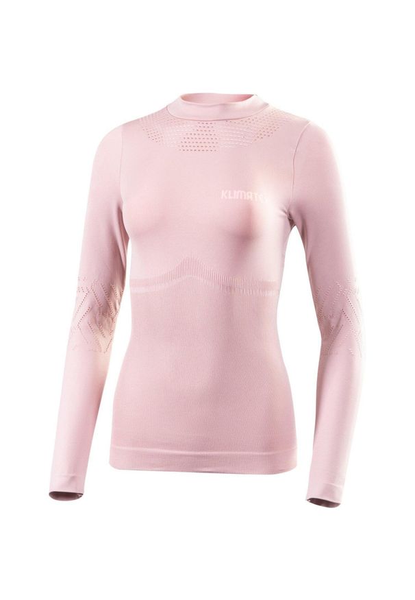 CLIMAQX - Klimatex Marinara damska koszulka bezszwowa z długim rękawem L-XL. Kolor: różowy. Materiał: poliester, elastan, poliamid. Długość rękawa: długi rękaw. Długość: długie